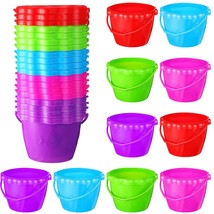20 Packs Sand Buckets For Kids Bulk, 6.5 In Small Plastic Bucket Beach T... - £39.90 GBP