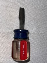 Vintage CRAFTSMAN 9 4151 C WF Short Stubby Flathead Screwdriver 1/4 - £7.36 GBP