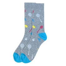 Men&#39;s Badminton Socks Gift for Him Mens Dress Socks Gift for Man Sports New - £10.86 GBP
