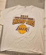 Los Angeles Lakers  2010 Back To Back NBA Champions  T Shirt 2xl Heavy C... - $30.75 CAD