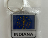 Indiana State Flag Key Chain 2 Sided Key Ring - $4.95