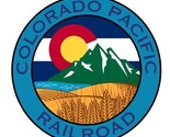 Colorado Pacific Railroad Railway Train Sticker Decal R7378 - $1.95+