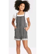 Art Class Girls XL (14/16) Woven Shortalls Romper Racerback  - $15.72 CAD