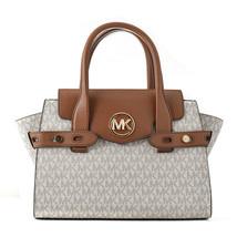 Women&#39;s Handbag Michael Kors Carmen Grey 28 x 20 x 11 cm (S0379121) - £225.88 GBP
