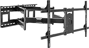 Long Extension Tv Mount, Dual Arm Full Motion Wall Bracket With 36 Inch ... - £223.78 GBP