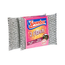 Spontex Brilliant Dish Scourer 2 Flash - 2 ct - Made in Spain FREE SHIPPING - £9.49 GBP