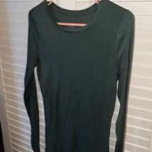 A new day basics olive green long sleeve top - £6.25 GBP