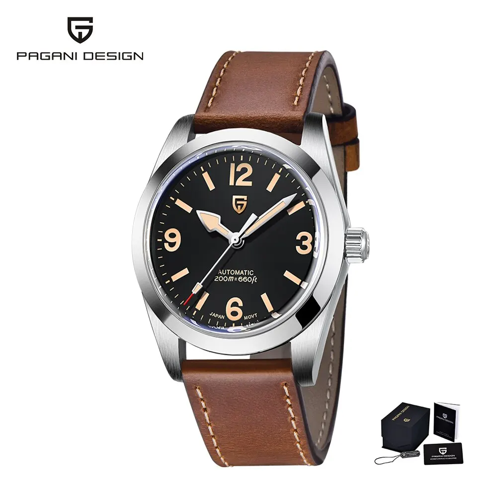 New 36MM Men Automatic Mechanical Watches NH35 Sapphire Stainless Steel ... - £241.99 GBP