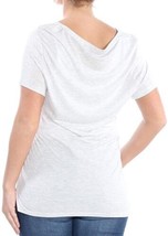 allbrand365 designer Womens Embellished Star T-Shirt,Silver Heather,Large - £38.84 GBP