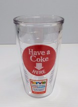 Coca-Cola Tervis Tumbler Cup 16 oz Double Wall Insulation Have a Coke Here - £9.89 GBP