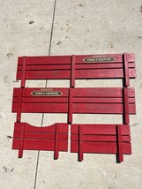 Vintage Radio Flyer Town and Country Red Wagon Wooden Rails Slat Panel Set - $126.22