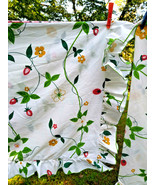 VTG Utica Strawberry Patch Suzanne Pleshette Twin Flat  Sheet + 2 Pillow... - £15.85 GBP