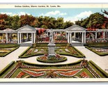 Italiano Giardino Mostra Giardino Park st Louis Missouri MO Unp Wb Carto... - $3.37