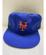 Vtg NwotNew York Mets Snapback Trucker Hat Cap Embroidered Logo Twins En... - $47.37 CAD
