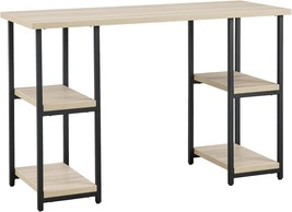 Home Office Desk With Industrial Design By Ashley Waylowe In Beige And Black. - £134.16 GBP