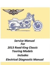 2013 Harley Davidson Road King Classic Touring Models Service Manual  - £20.29 GBP