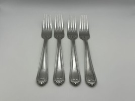 Set of 4 Lenox 18/10 Stainless Steel BEAD Dinner Forks - £46.90 GBP