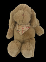 Vintage 1993 Just Friends Bunny Rabbit  Large 20” Plush Tan Beige Scarf Easter - £16.47 GBP
