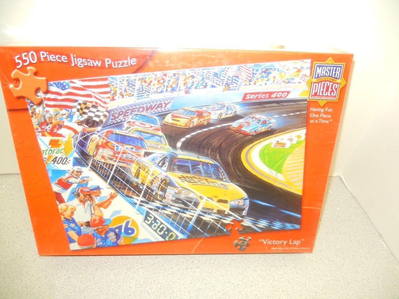 VINTAGE TOY-MASTER PIECES- VICTORY RUN (550  PCS) JIGSAW PUZZLE- NEW - - $7.17
