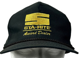 Vintage STA-RITE Jet Pump Award Dealer  Black &amp; Yellow Hat Snapback Trucker Cap - £9.84 GBP