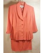 NWT Danny Nicole New York  2 Pc Suit Skirt Dress Set Dark Orange  Women&#39;... - £31.37 GBP