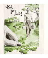 1947 Quaker State Motor Oil Advertisement Gasoline &amp; Oil Lucky Clover DW... - €21,70 EUR