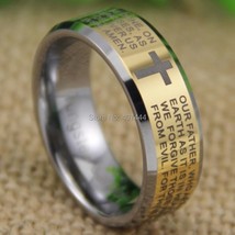 Free Shipping JEWELRY Hot Sales 8MM The New Prayer&#39;s Design Men&#39;s Fashion Gold B - £30.94 GBP