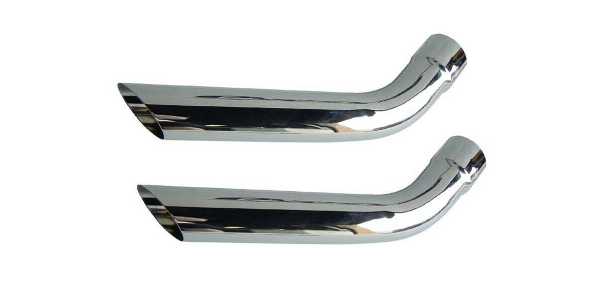 70-81 Firebird Trans Am Hockey Stick Exhaust Tips Tail Pipes 3" Stainless PAIR - $119.95
