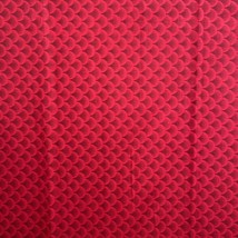 remnant vtg fabric red cotton - £4.80 GBP