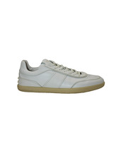 Tod&#39;s Tabs Low Top Sneakers In Leather Men White Size 12 - £84.47 GBP