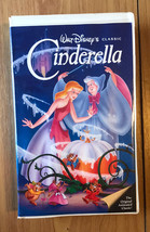 Cinderella Walt Disney VHS Black Diamond Classic 1988 Movie #410 Clamshe... - £8.74 GBP