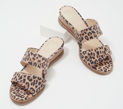 Vince Camuto Demi Wedge Slide Sandals Leopard Relindie 9M NIB - £23.99 GBP