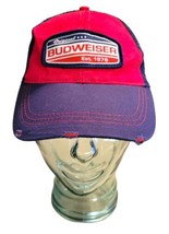 Original Budweiser 1876 Distressed Snapback Trucker Mesh Hat Cap - £7.92 GBP
