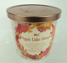 Pier 1 Scented 3-Wick 14 oz Large Jar Candle - Apple Cider Donut - New - £15.42 GBP