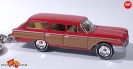 Rare Keychain Red Ford Galaxie Country Squire Custom Ltd Edition Great Gift - $48.98
