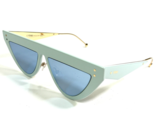 Fendi Sunglasses FF 0371/S 5CB3J Blue Geometric Frames with Blue Lenses - $233.53
