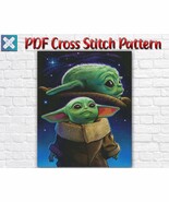 Star Wars Movie Baby Yoda Counted PDF Cross Stitch Pattern - $6.86 CAD