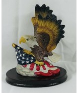 Patriotic Statue American Pride Bald Eagle Sculpture See Pictures  - £10.19 GBP
