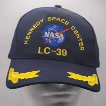 NASA Kennedy Space Center LC-39 Launch Crew Hat Baseball Cap Navy Vtg Go... - $34.96