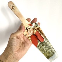 Christmas Holiday Santa Ceramic Pie Cake Server 10 &quot; Tableware Decor - £10.35 GBP