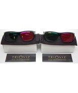 NEW 2 x TriOviz InfiColor 3D Glasses TV Xbox 360 PS3 Thor Enslaved Green... - £6.47 GBP