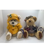 New Brass button jointed bears with tags Sherwood and - £12.79 GBP