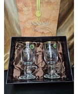 Claddagh Irish Handcut Glass Gold Band Footed Mug Cup with Handle Boxed ... - €41,57 EUR