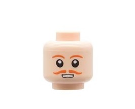 Dapper Mustache Male Head Diy Minifigure Fast Shipping - $3.39