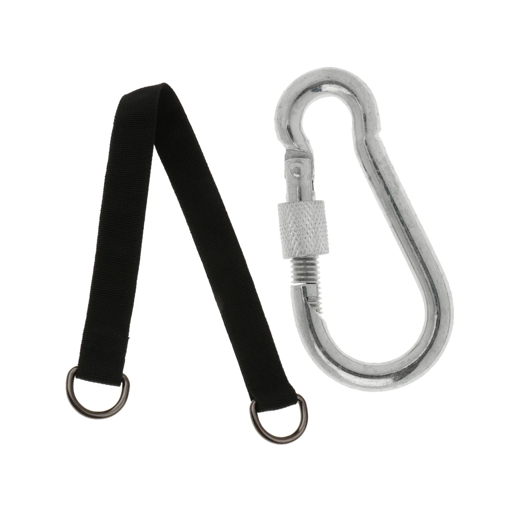 Uty nylon hanging swing sa rope hammock swing 45cm with silver 1piece d shape carabiner thumb200