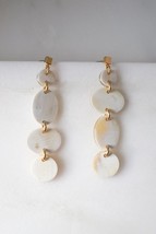 Xinh Xan Asymmetrical Geo Buffalo Horn Dangle Post Earrings - $94.00