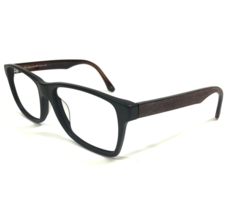 Alberto Romani Eyeglasses Frames ARS-6008 MT BK Matte Black Wood Grain 57-17-140 - £51.95 GBP