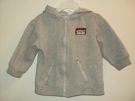 Sesame Street Size 24 Mos Gray Sweatshirt Hoodie Front Zip Unisex Boys o... - £9.74 GBP