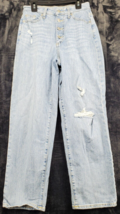 Universal Thread Jeans Womens Size 4 Blue Cotton Pockets Medium Wash Distressed - £6.60 GBP