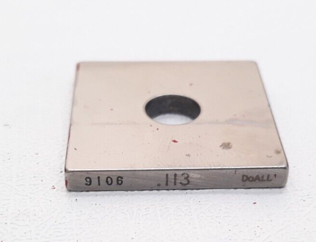 DoAll Gage Block .113&quot; Square Steel ASME #9106 - $12.99